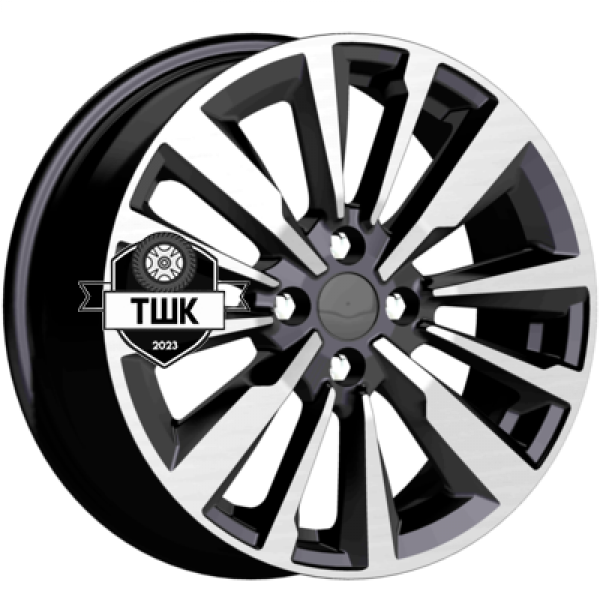 6,5x16/4x100 ET37 D60,1 Эрман (КС997) Алмаз черный