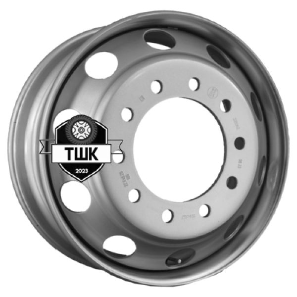 8,25x22,5/10x285,75 ET165 D220 Silver (3228220) (13,5 мм) Китай, Американец 3 350 кг с вент.